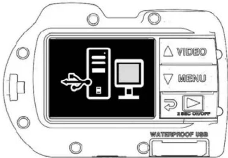 SEALIFE Micro 2.0 SL510 - Display will show PC connection icon for about 1 minute. - 1
