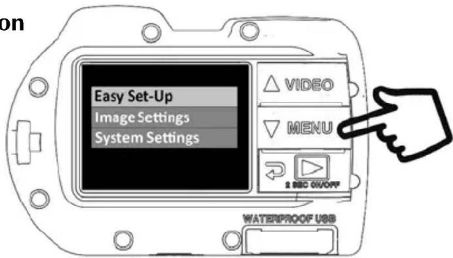 SEALIFE Micro 2.0 SL510 - Push MENU button - 1