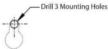 Drill 3 Mounting Holes