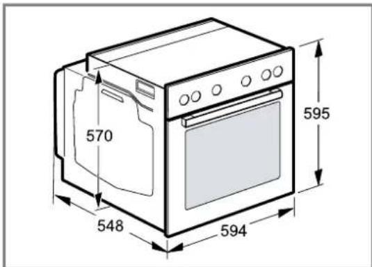 CONSTRUCTA CH3M61052 - Gerätemaße - 1