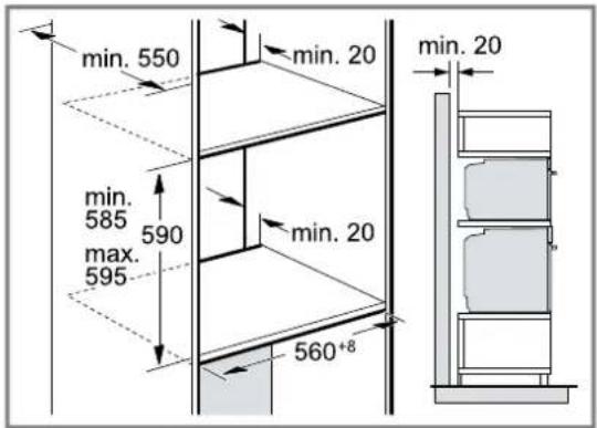 CONSTRUCTA CF4M98062 - Einbau von zwei Geräten übereinander - 1