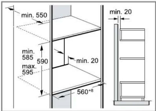 CONSTRUCTA CF3M61052 - Einbau in einen Hochschrank - 1