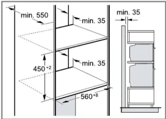 CONSTRUCTA CC3M61052 - Einbau von zwei Geräten übereinander - 1