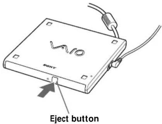 V610 SONY Eject button