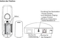 SAGEM D210 - Verkennschulzare Nostel. Installation des Treisfe - 1