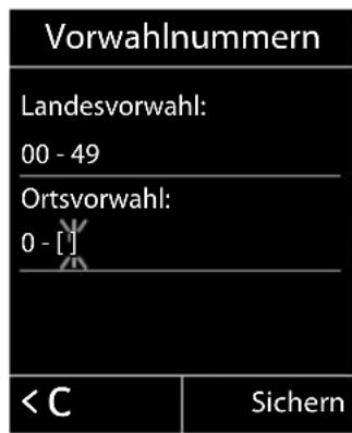 SIEMENS C610H - Eigene Vorwahlnummer stellen - 1