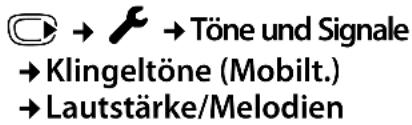 SIEMENS C610H - Lautstärke/Melodie einstellen - 1