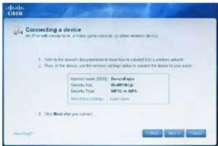 CISCO E3200 - To manually connect a device to your network: - 2