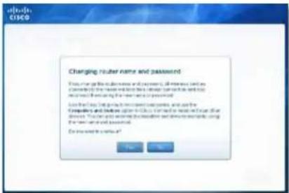 CISCO E3200 - To change your router's name and password: - 1