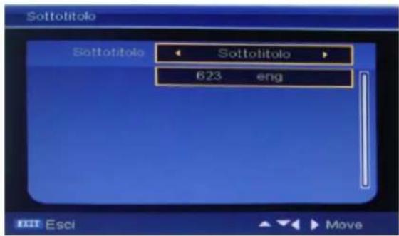 Sottolitolo Sottolitolo ← Sottolitolo → 623 eng EXIT Esci ▶ Move
