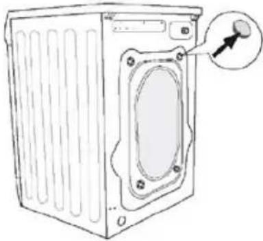 MIDEA TG60-14606L - Entfernen der Transportbolzen - 2