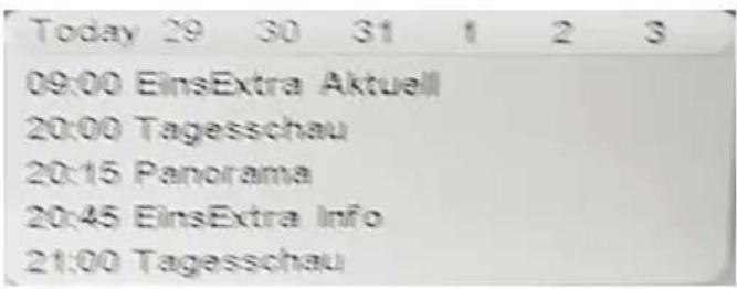 Today 29 30 31 1 2 3 09:00 EinsExtra Aktuell 20:00 Tagesschau 20:15 Panorama 20:45 EinsExtra Info 21:00 Tagesschau