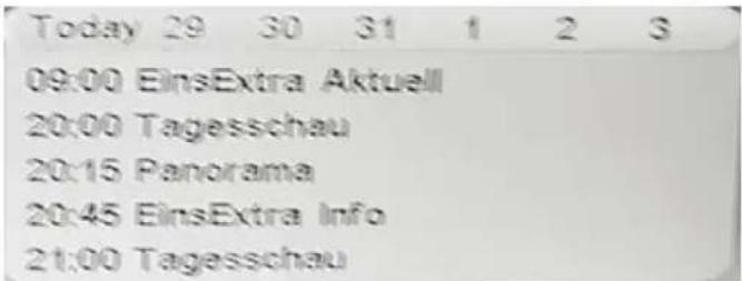 Today 29 30 31 1 2 3 09:00 EinsExtra Aktuell 20:00 Tagesschau 20:15 Panorama 20:45 EinsExtra Info 21:00 Tagesschau