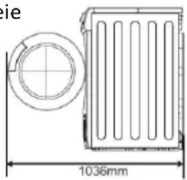 MIDEA TH70-5701 - Aufstellung der Trockners - 3