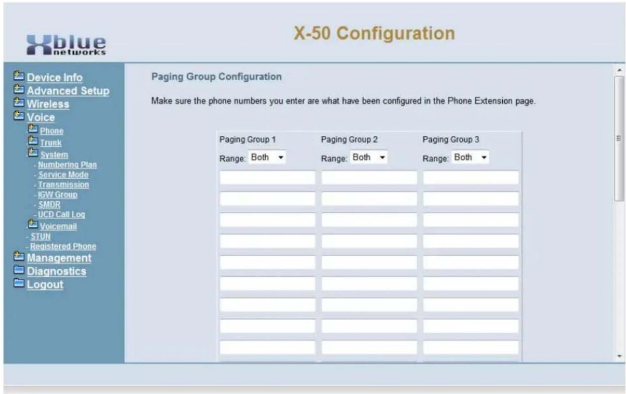 XBlue Networks X-50 - X-50 Configuration - 4
