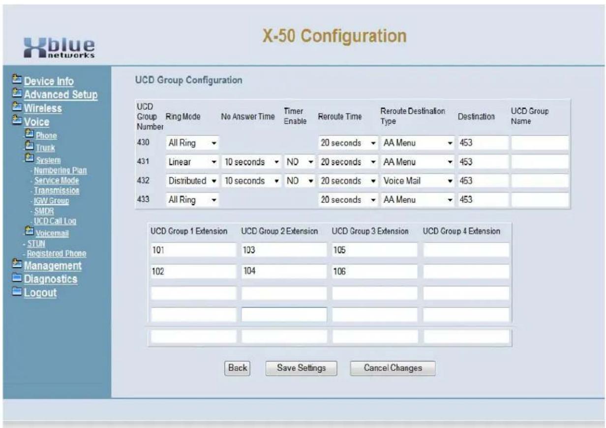 XBlue Networks X-50 - X-50 Configuration - 5