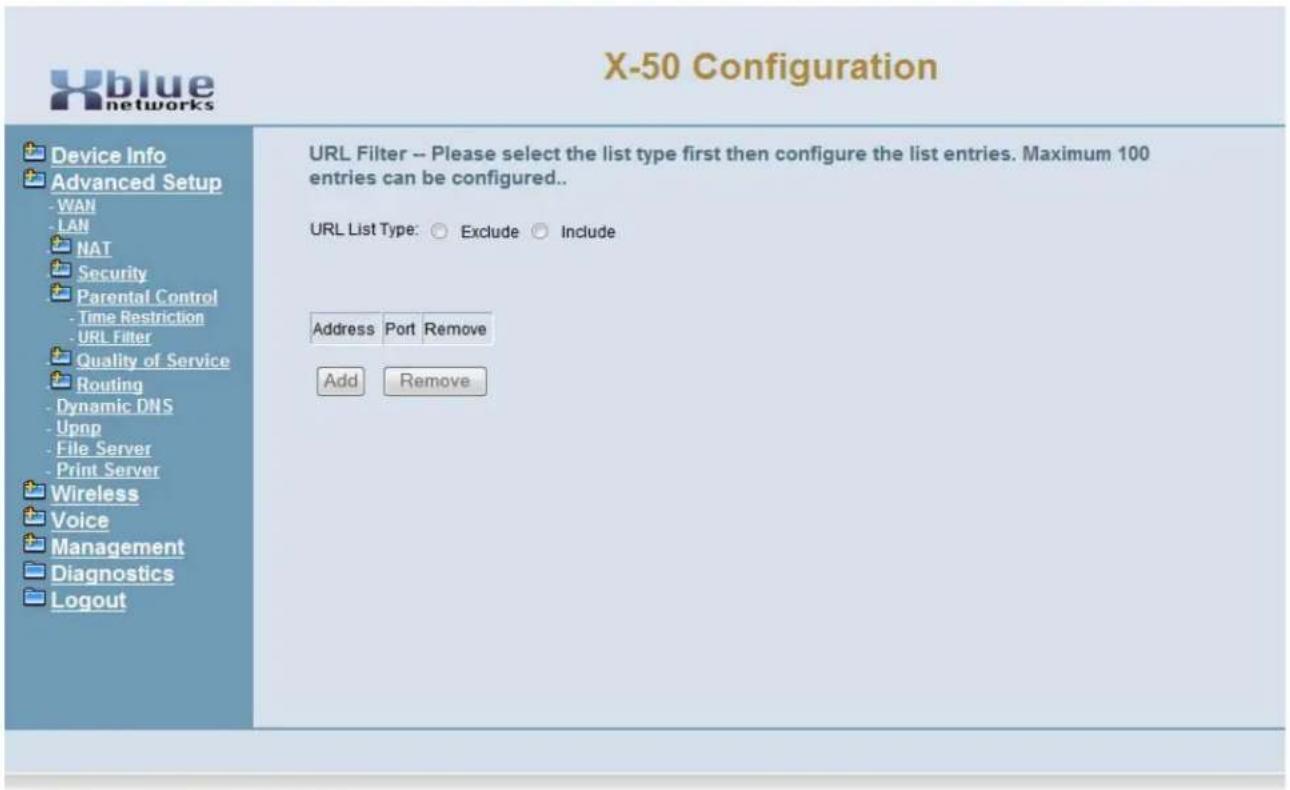 XBlue Networks X-50 - URL Filter - 1