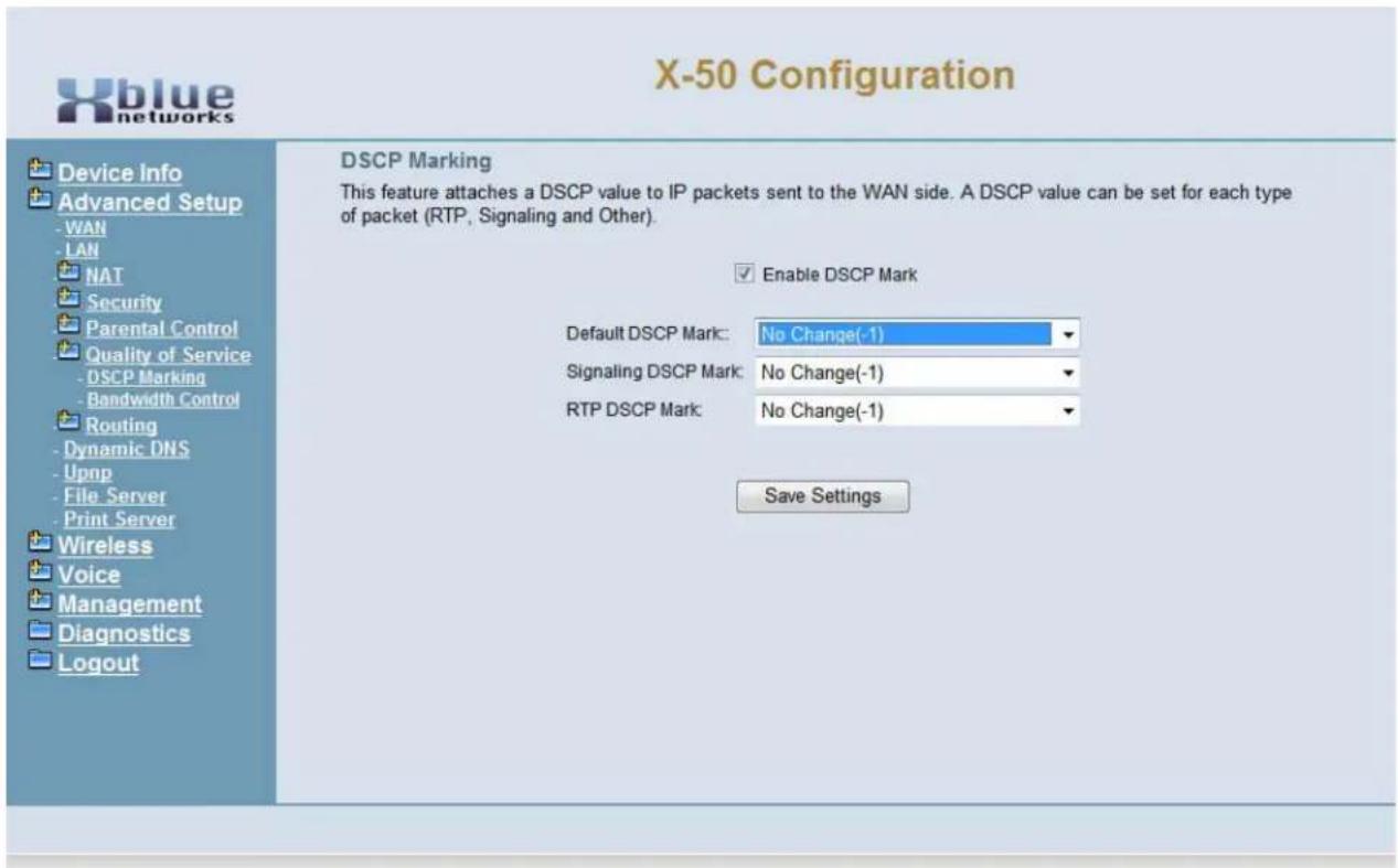 XBlue Networks X-50 - Quality of Service (QoS) - 2