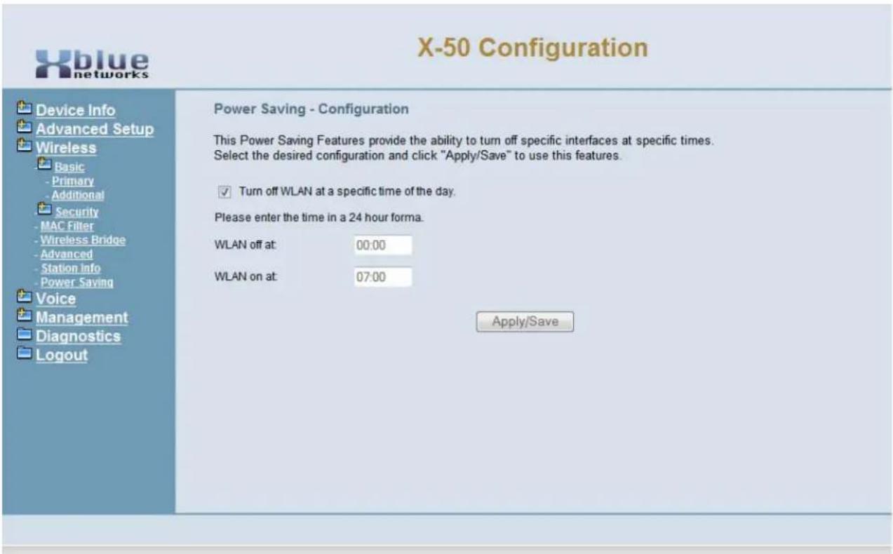 XBlue Networks X-50 - Power Saving - 1