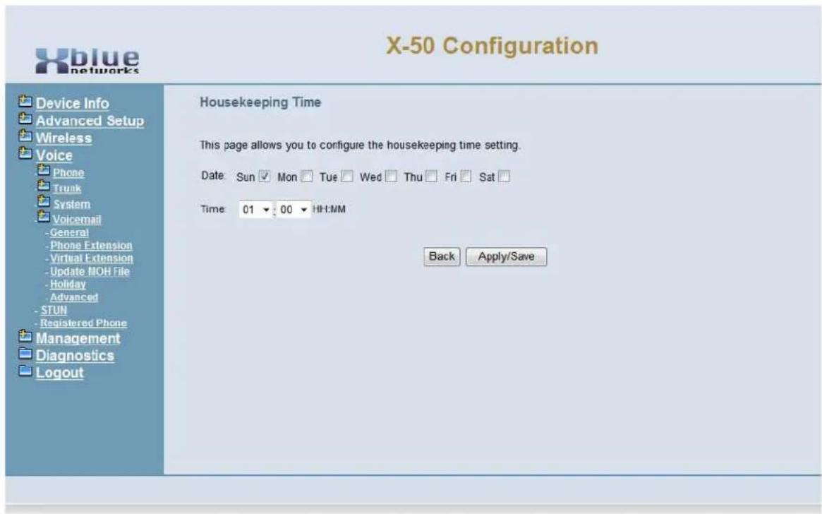 XBlue Networks X-50 - House Keeping - 1