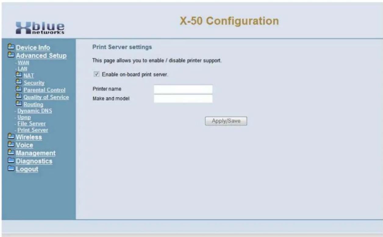 XBlue Networks X-50 - Printer Server - 1