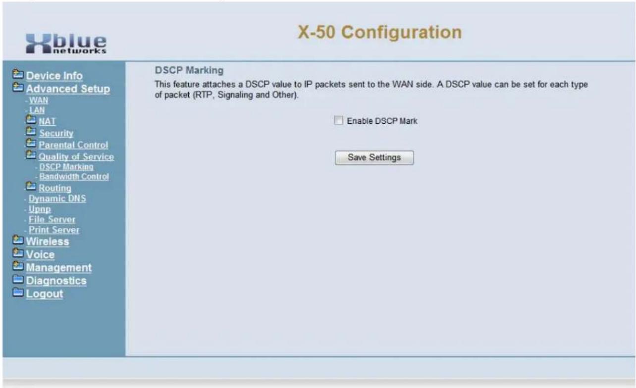 XBlue Networks X-50 - Quality of Service (QoS) - 1