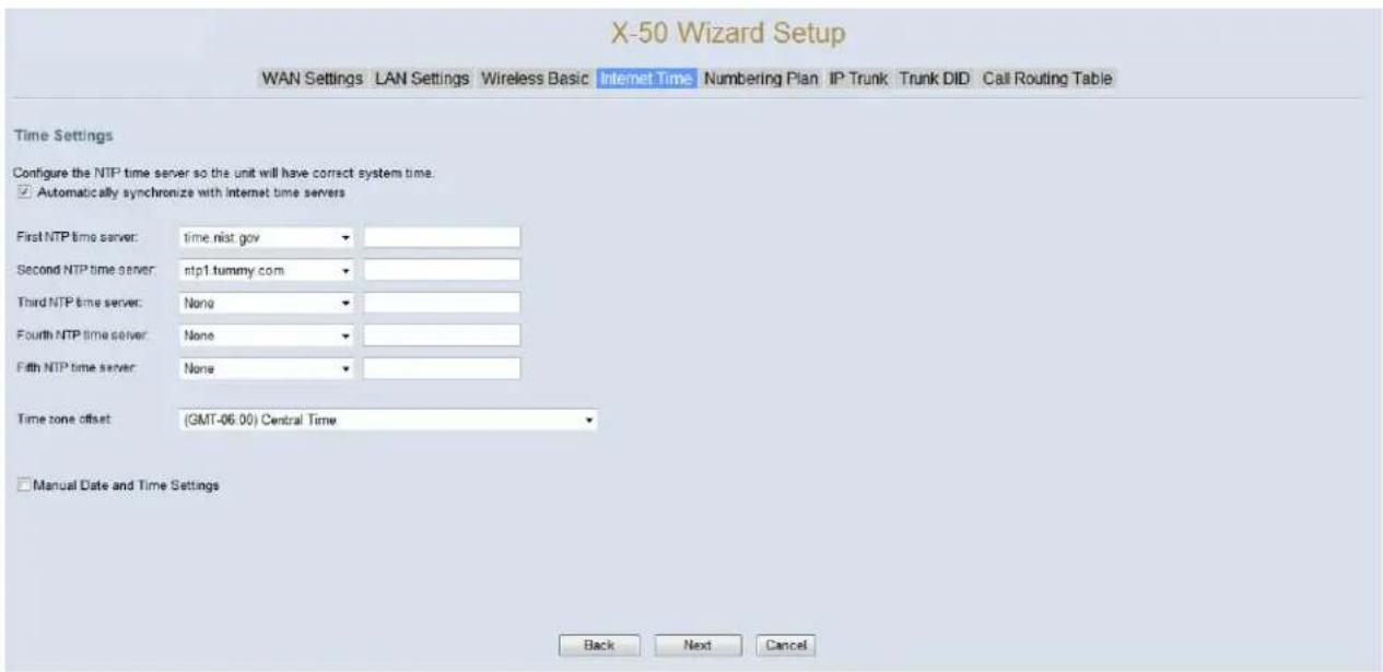 XBlue Networks X-50 - Internet Time - 1
