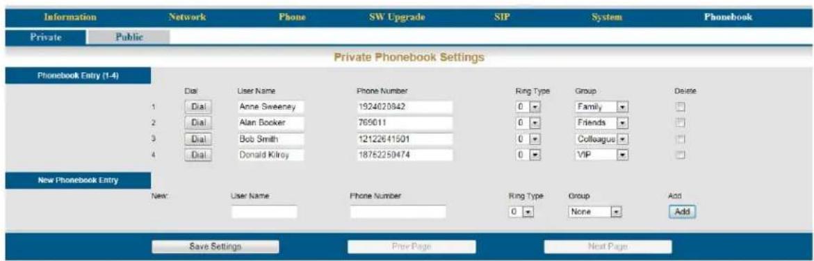 XBlue Networks X-50 - Phonebook - 1