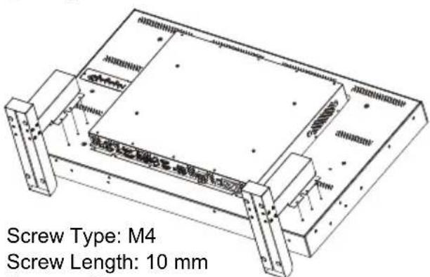 AG Neovo TX 42 - Installing the optional desktop stands - 2
