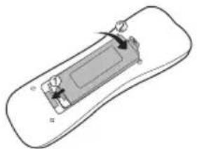 AG Neovo TX 42 - Installing remote control batteries - 3