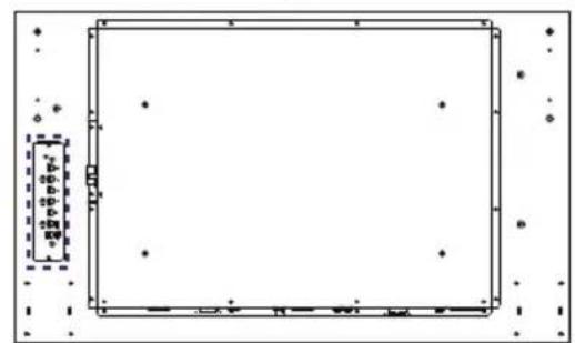 AG Neovo TX 42 - Parts of the display and their functions Front/Rear panel - 1