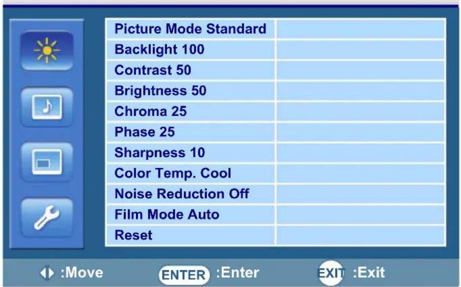 AG Neovo TX 42 - Picture menu - 1