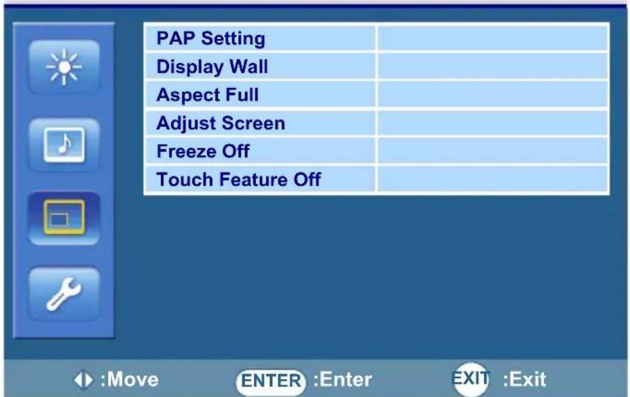 AG Neovo TX 42 - Screen menu - 1