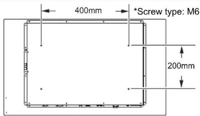 AG Neovo TX 42 - Installing the display on a wall - 1