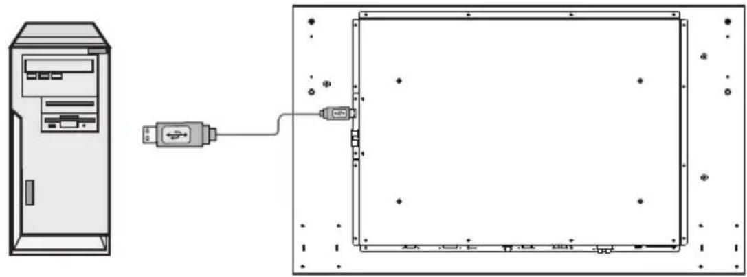 AG Neovo TX 42 - Connecting the touch module - 1