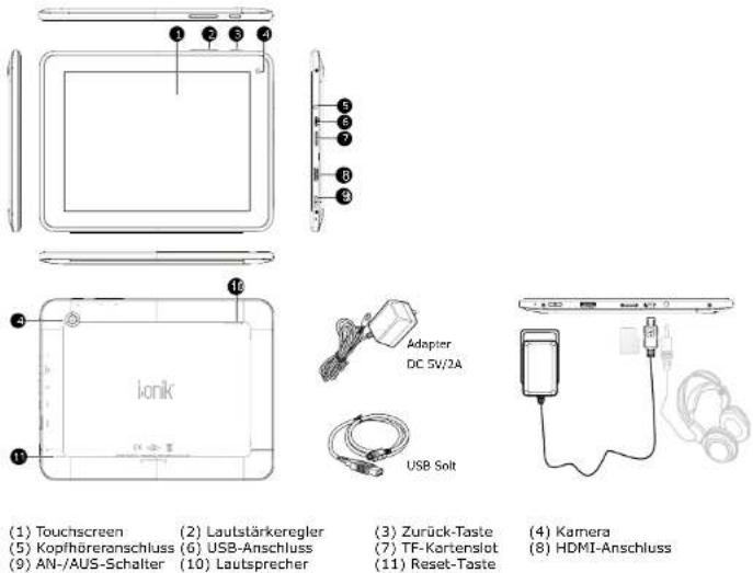 i-onik TP8-1500DC - Tablet Einleitung - 1