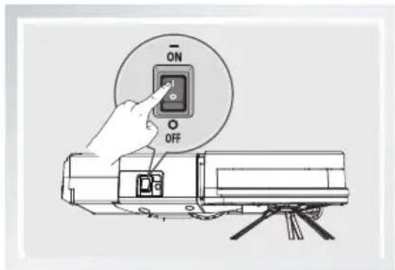 Dibea Aurora - turn on the power button - 1