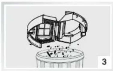 Dibea Aurora - Clean dust bin and filters - 3