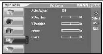 HANNSPREE HT11 - Adjusting PC Setup Settings - 1