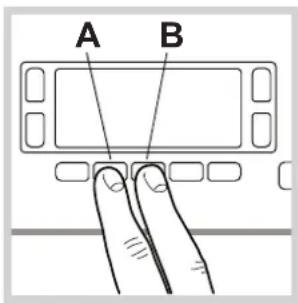 A B