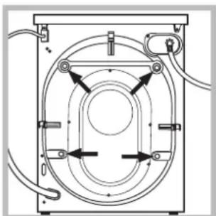 HOTPOINT WMD 1044BX EU - Desembalar e nivelar Desembalar - 1