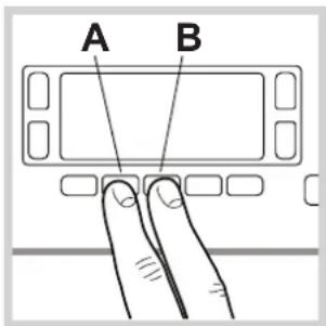 A B