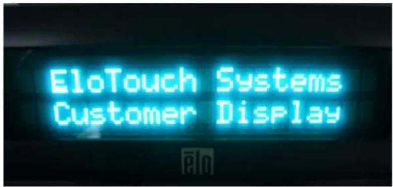 ELO Digital Office 15A1 - Testing the Customer Display (optional) - 1