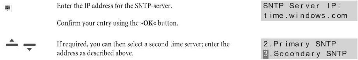 Funkwerk IP50 - Activating / De-activating the SNTP server (SNTP settings) - 4