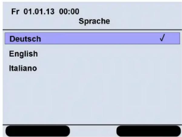 Funkwerk S530 - Sprache des Displays auswählen - 1