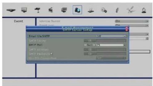 Event Intensive Buttons Event Icon Email Via SMTP SMTP Carrier SMTP Port SMTP Address SMTP Platform SMTP Connection On On On On On