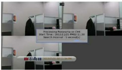 Processing Panorama on CH6 Start Time : 2012/11/21 PM02 11:30 Search Interval : 1 second(s) 2012/11/21 05:31 04:00