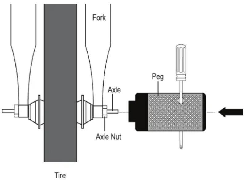 Kent Cupcake - AXLE PEG ASSEMBLY - 1