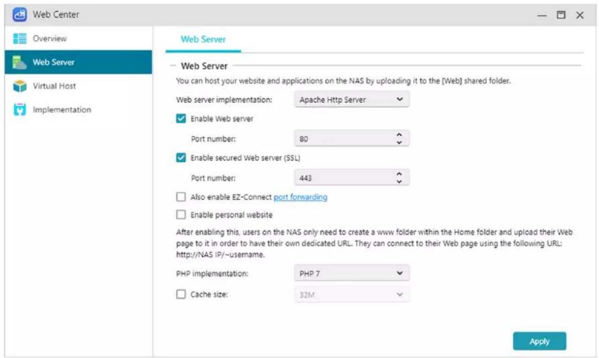 Asustor Drivestor 2 Pro - PHP-cache inschakelen: - 1