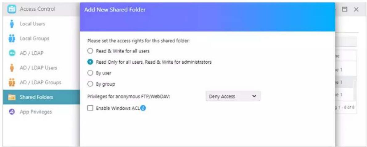 Asustor Drivestor 2 Pro - NFS-privileges: - 1